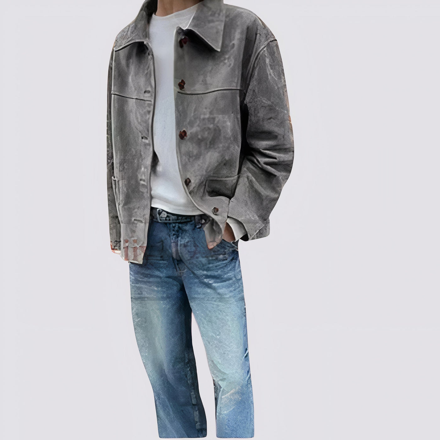 Vintage Wildlederjacke für Herren Harson
