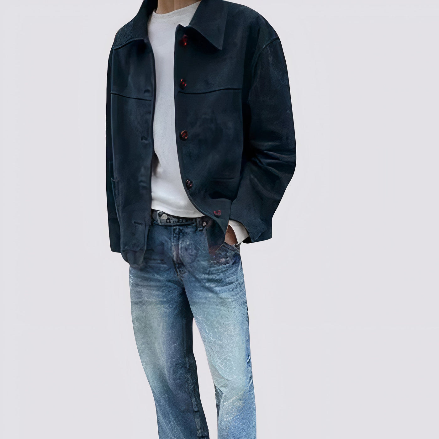 Vintage Wildlederjacke für Herren Harson