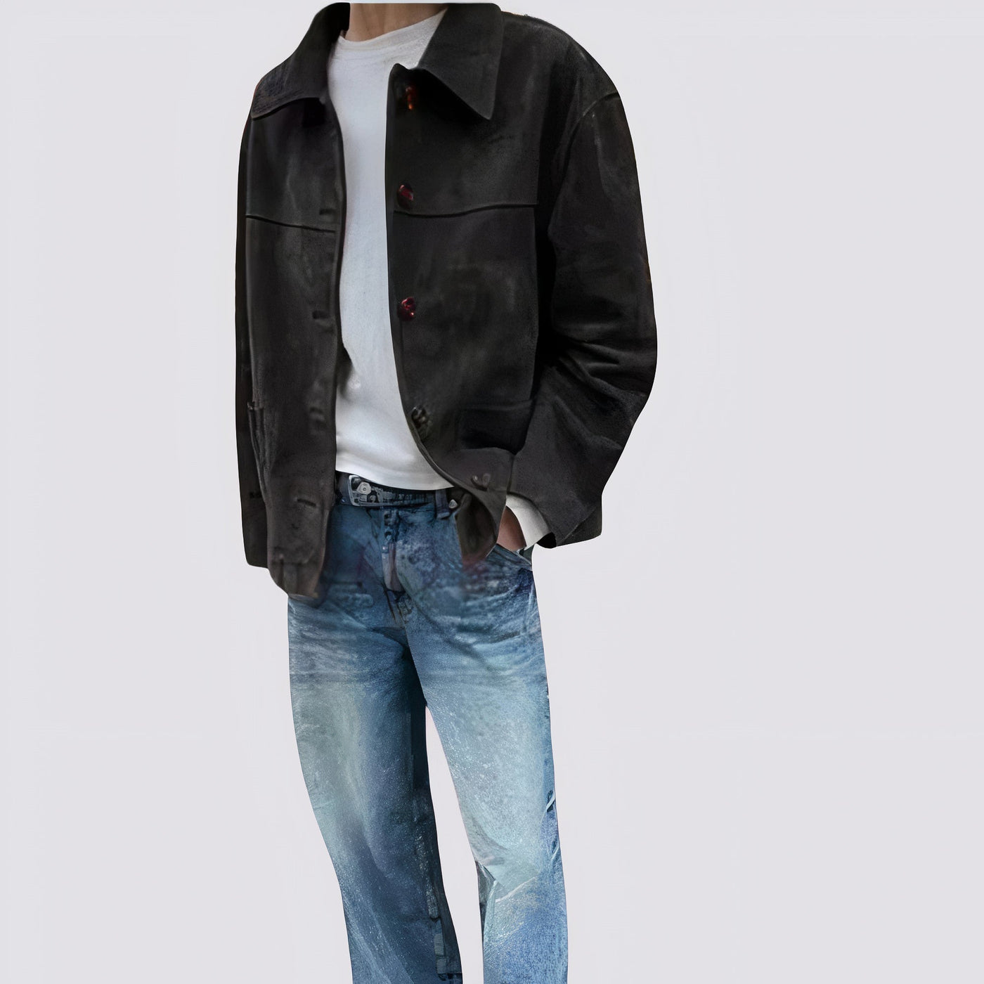 Vintage Wildlederjacke für Herren Harson