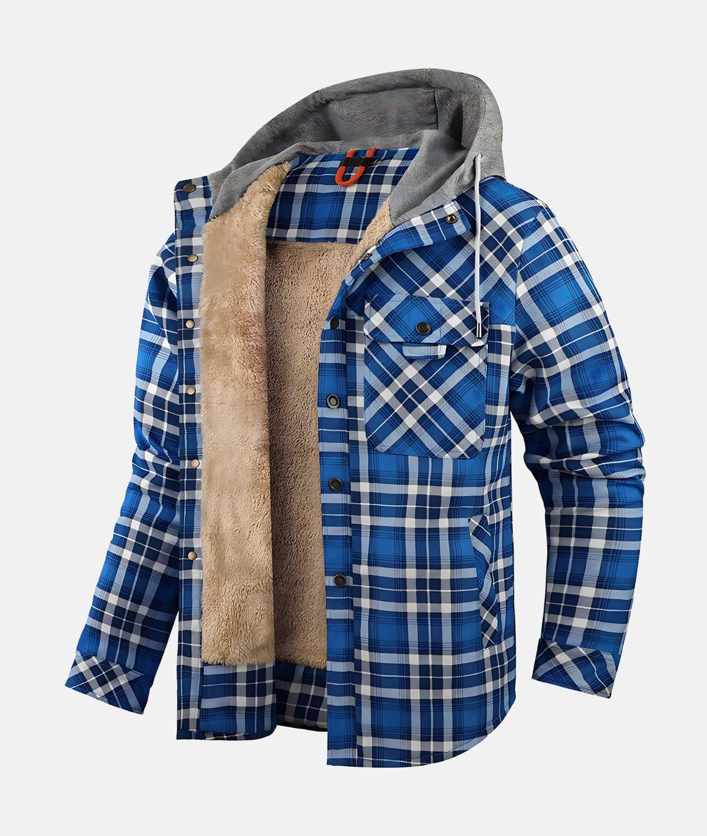 Warme Herren Kariertjacke