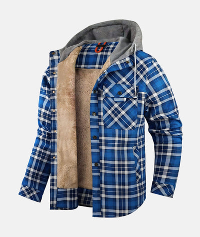 Warme Herren Kariertjacke