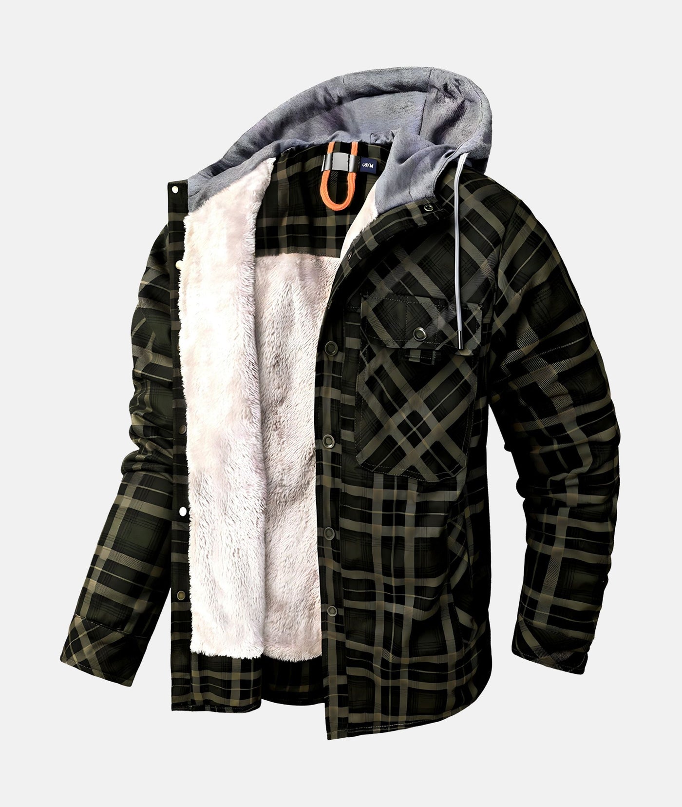Warme Herren Kariertjacke