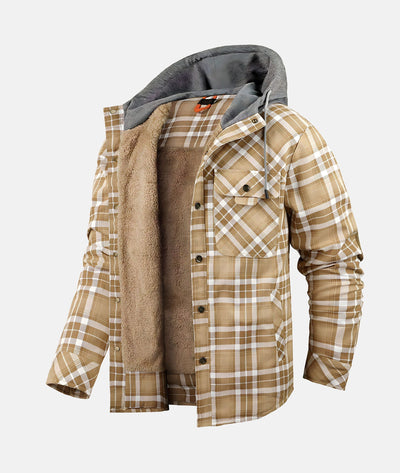 Warme Herren Kariertjacke