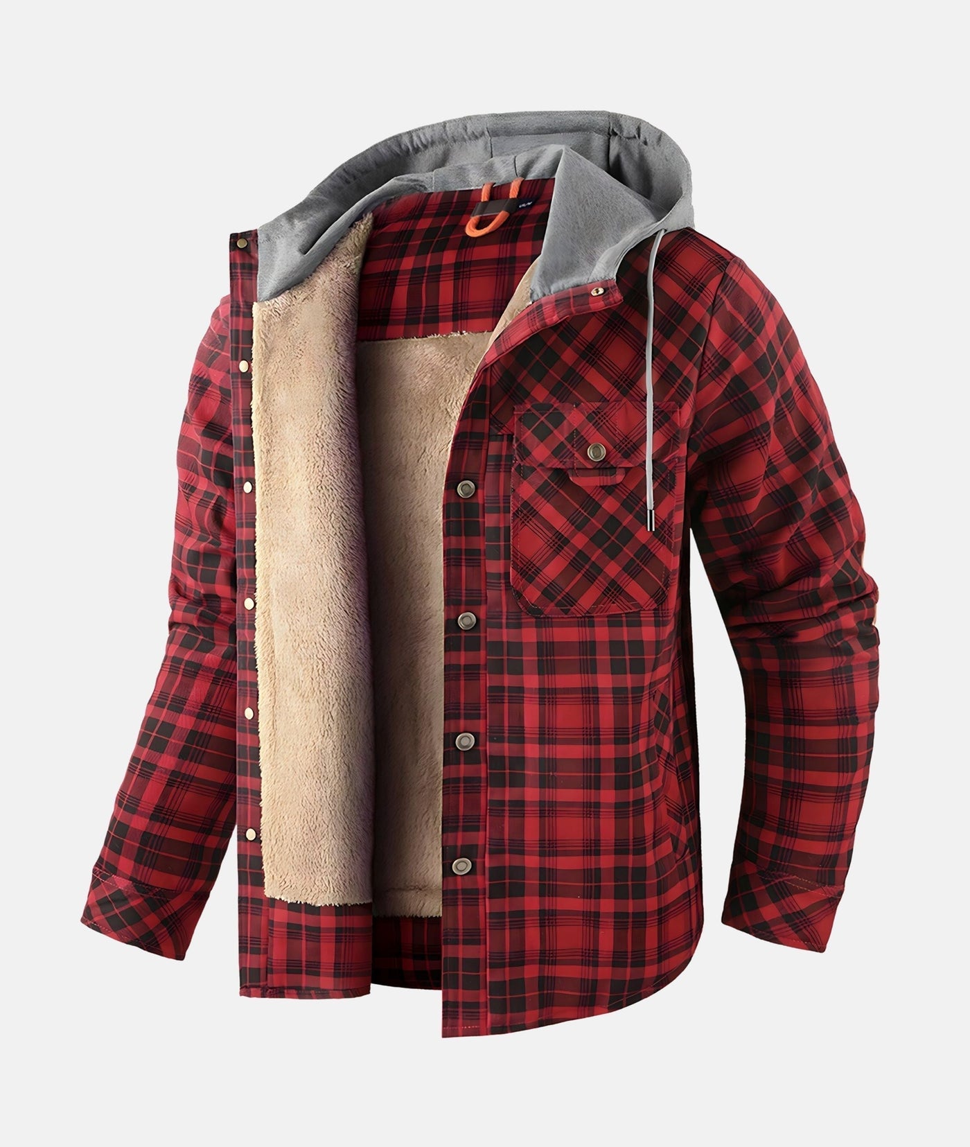 Warme Herren Kariertjacke