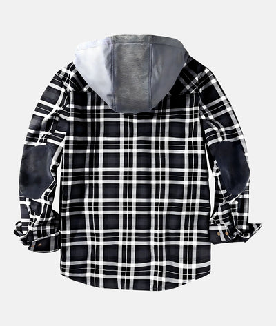 Warme Herren Kariertjacke