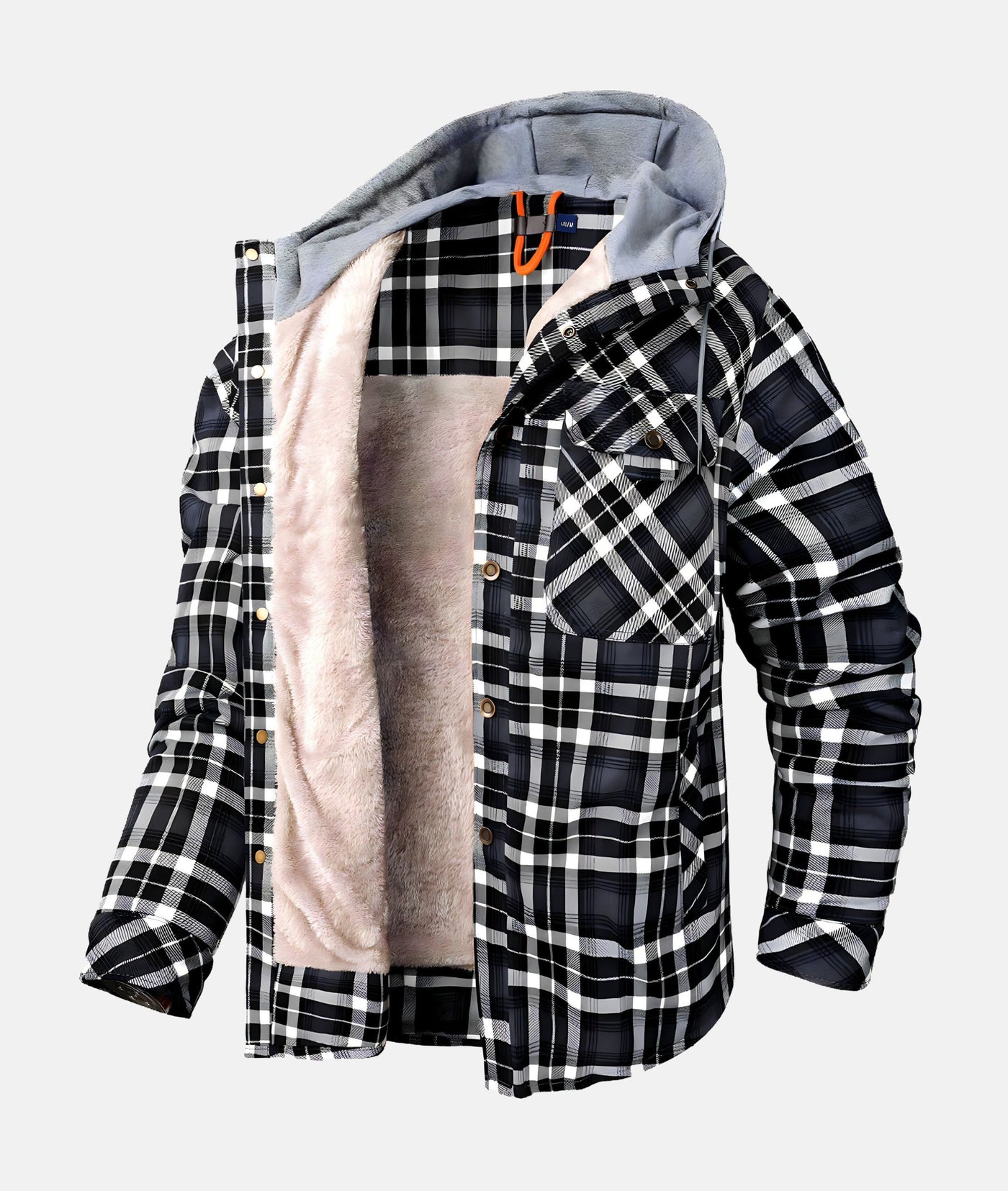 Warme Herren Kariertjacke