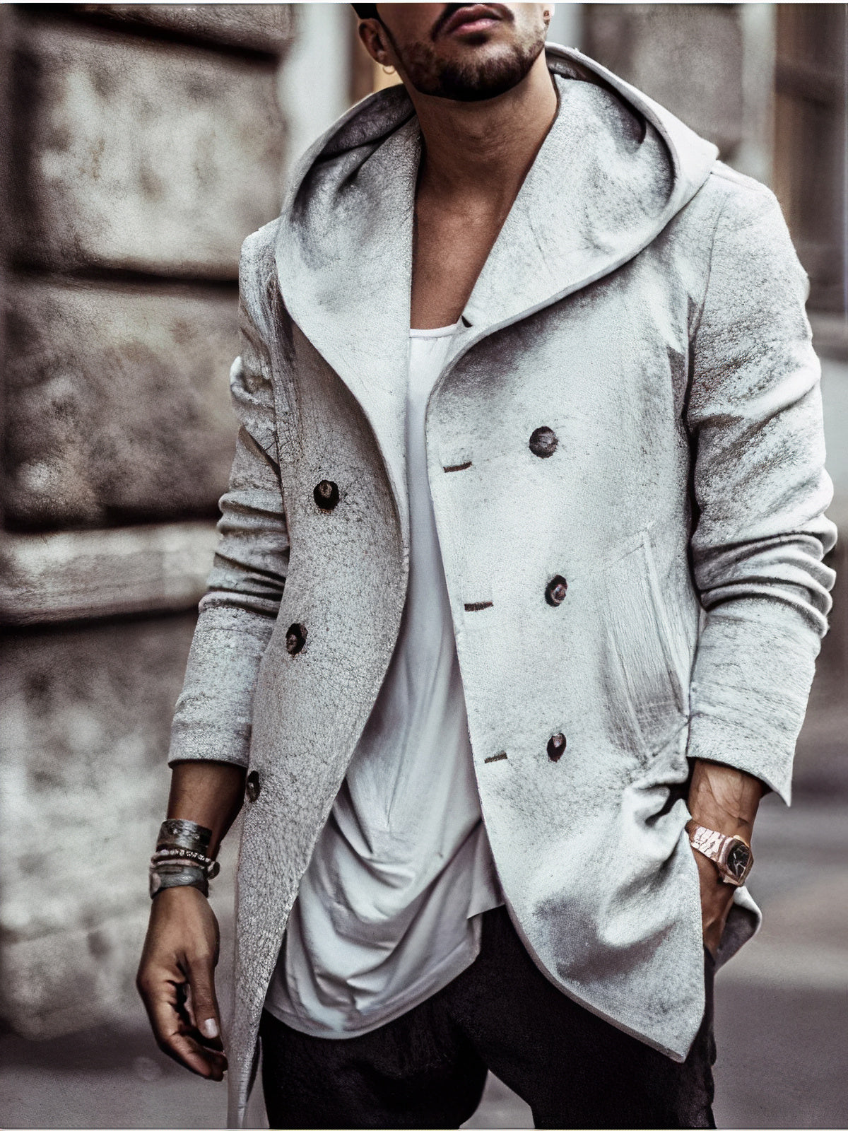 Windabweisende Herren Winterjacke Larenzo