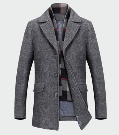 Winddichte Wolljacke für Herren Liam