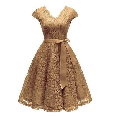 Stilvolles Midi Party Kleid Akari