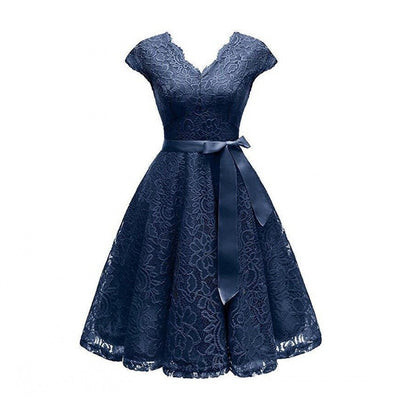 Stilvolles Midi Party Kleid Akari