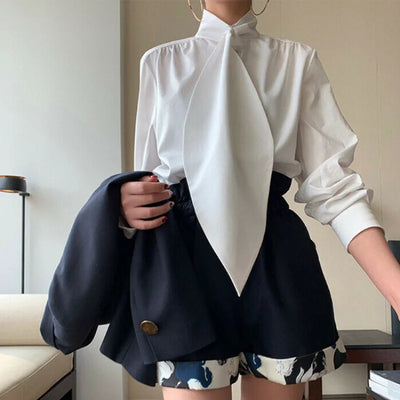 Wiebke | Freeacy Urban elegantes Top Büro Bluse für Frauen