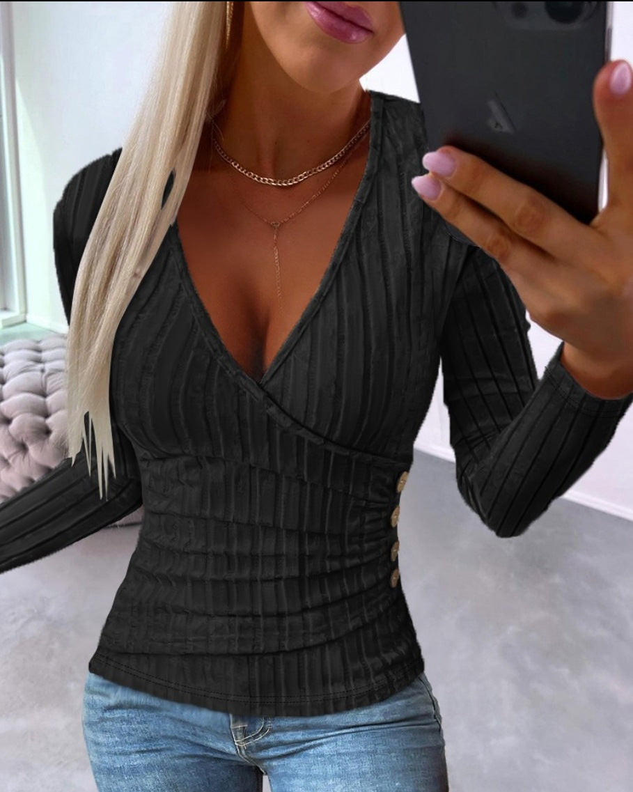 Kimora | Elegante Schwarze Bluse