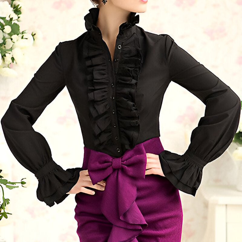 Liora | Elegante Gestreifte Bluse